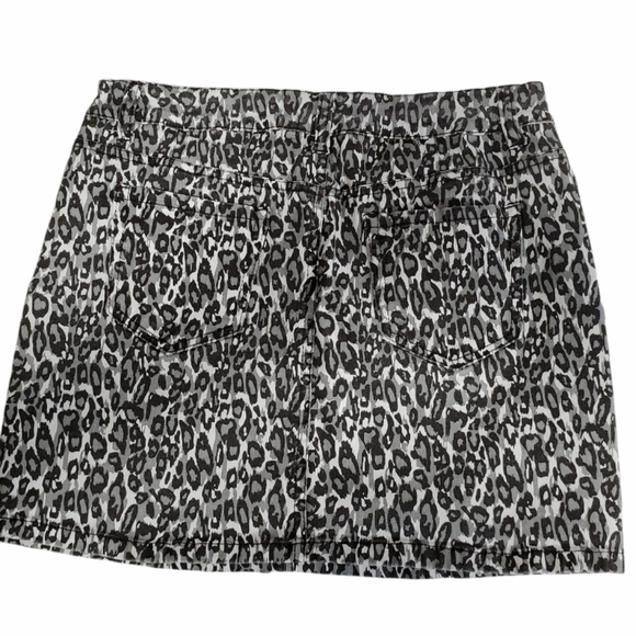 Bluespice High waist mini skirt animal print size 7 black gray trendy Y2k  chic - Picture 5 of 8